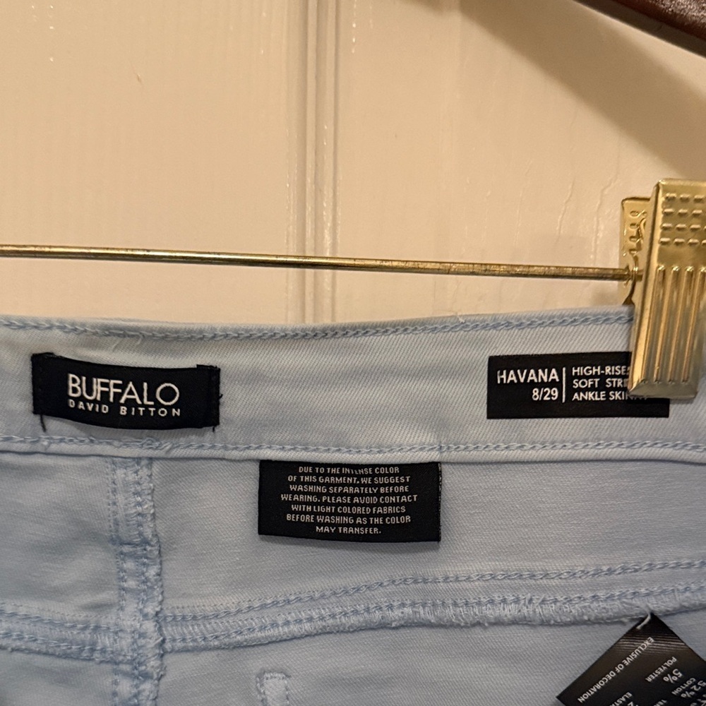 Buffalo David Bitton Women's Straight Leg Jeans in Light Blue - Picture 8 of 8